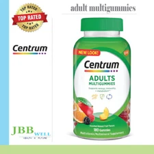 Centrum Adults MultiGummies Multivitamin, Natural Fruit  180 Gummies EXP.11/25
