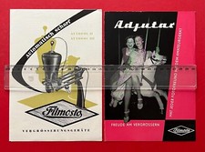 2 x DDR Reklame Prospekt VEB Filmosto Dresden 1954/55 AUTOFOC ADJUTAR  ( F22393