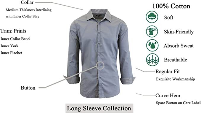 Dress Untucked Slim Fit Dress Shirt Shirt Length Size Chart UNTUCKit  Wrinkle-Free Long Sleeve Solid