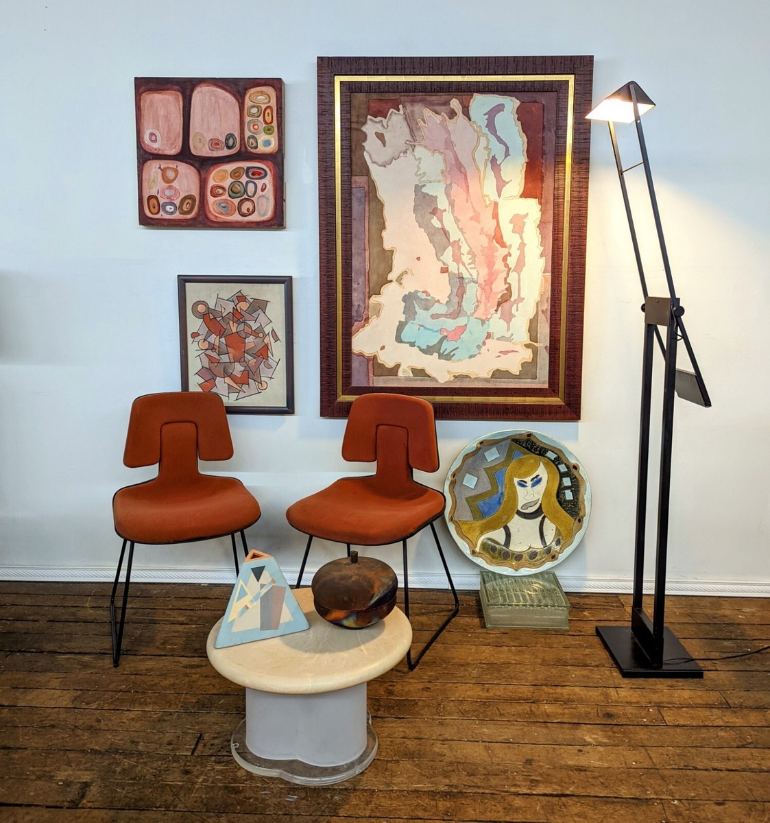 PAIR- rare HERMAN MILLER 70s Vitramat Space Age Chairs Müller