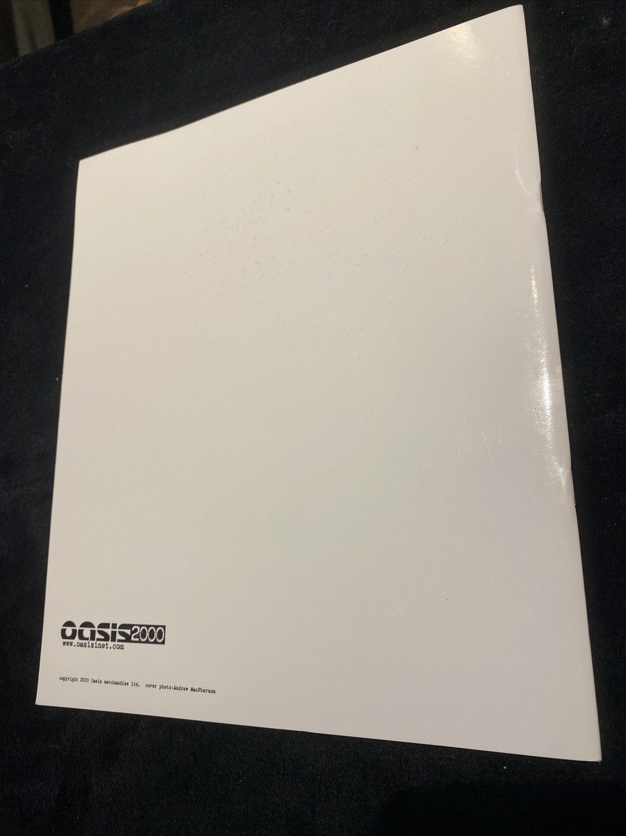 Oasis Tour Book from 2000 Noel Gallagher Liam Gallagher