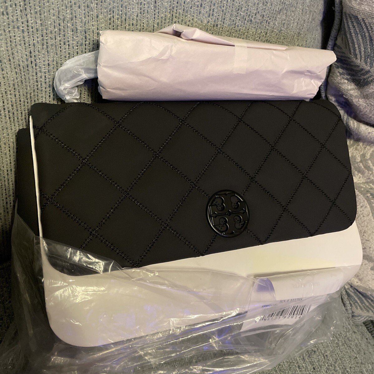 Tory Burch Authentic Willa Matte Shoulder Bag Black 149681 NWT