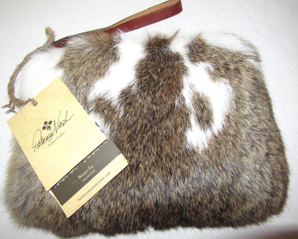 Bolso sin asas Patricia Nash de piel Cassini blanco y marrón nuevo con etiquetas $129 Foto 3 de 4