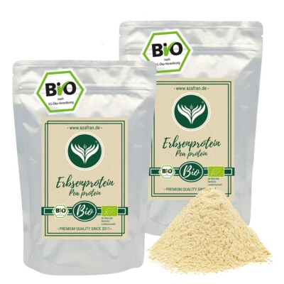 BIO Erbsenprotein Pulver | Erbsenprotein gemahlen | vegane Eiweißquelle (1kg) - Bild 1 von 4