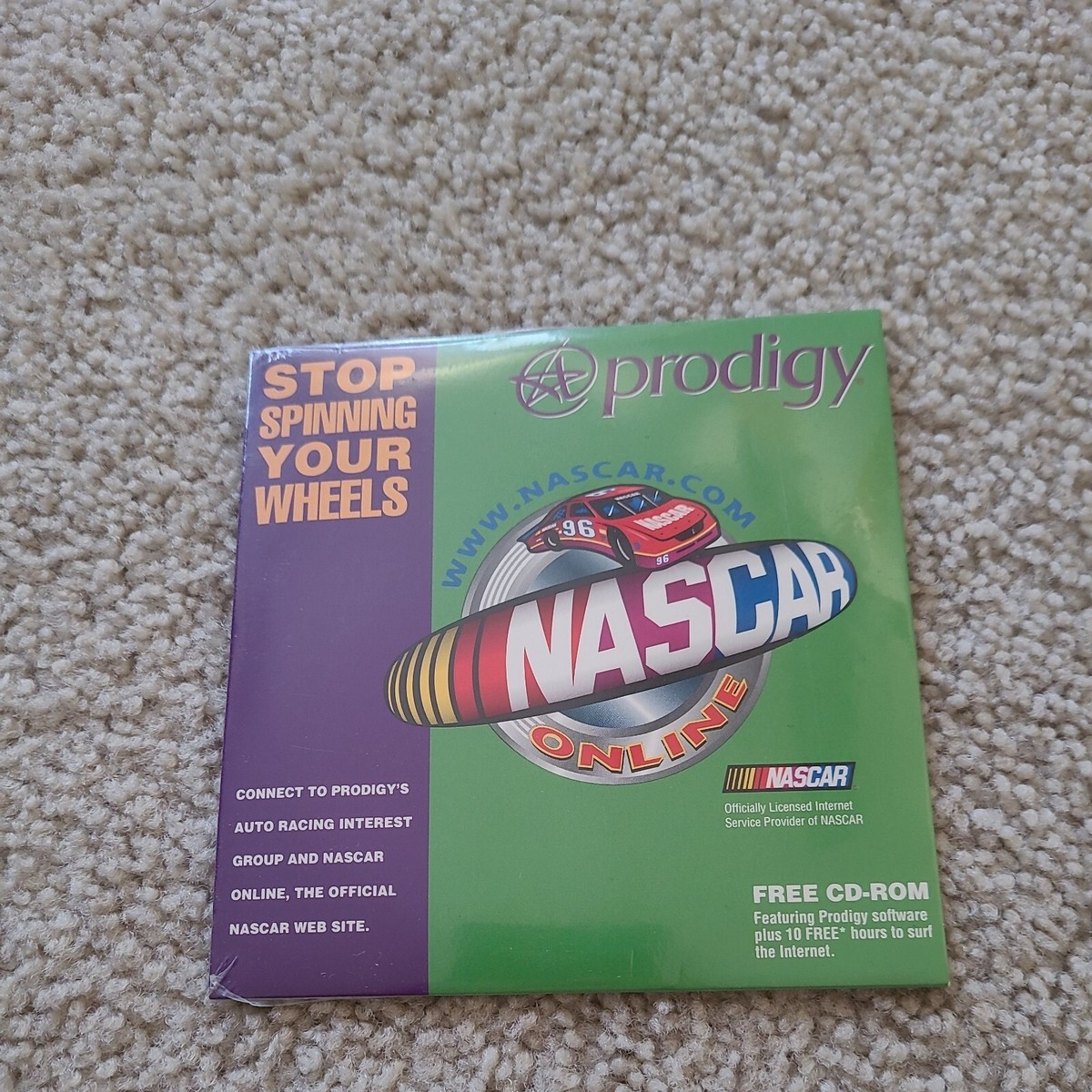 Nice 1996 Sealed Nascar On Line CD Rom Prodigy. Very Rare. NIP | eBay
