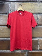 Vintage 90s Screen Stars Best Blank Shirt Red Mens M Single Stitch USA