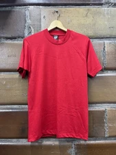 Vintage 90s Screen Stars Best Blank Shirt Red Mens M Single Stitch USA