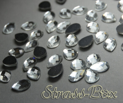 Hotfix DMC Tropfen CRYSTAL 10mm x14mm Stückzahl wählbar  Glas Strasssteine klar