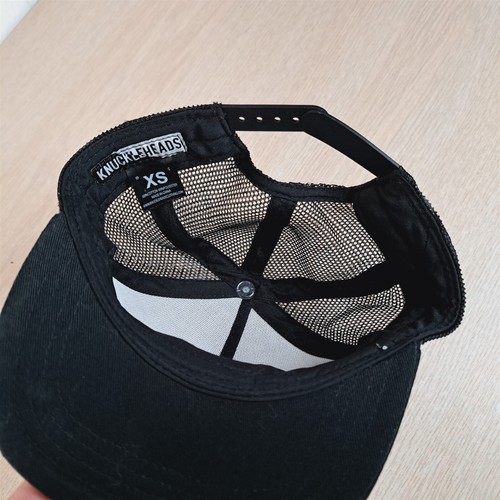KNUCKLEHEADS BUBBA YOUTH ADJUSTABLE SNAP MESH/TRUCKER HAT/CAP BLACK, XS, OUTDOOR - Picture 7 of 11
