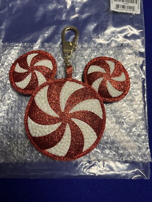 Baublebar Disney Christmas Mickey Icon Peppermint Keychain  display picture 1