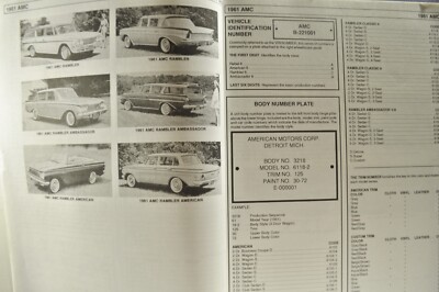 アメ車 洋書 American Car ID Numbers1960-69 Amazon.co.jp: Catalog of American Car I D Numbers 1960-69