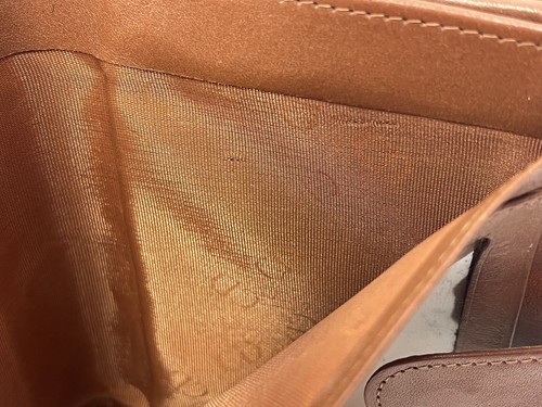 Vintage CHRISTIAN DIOR Green & Brown Leather Wallet Bifold DIOR Logo Korea - Picture 12 of 16