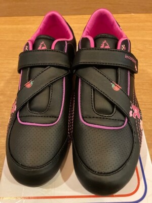 Le Coq Sportif LUX FRUIT Black Pink Casual Trainers UK5 EU38 NEW