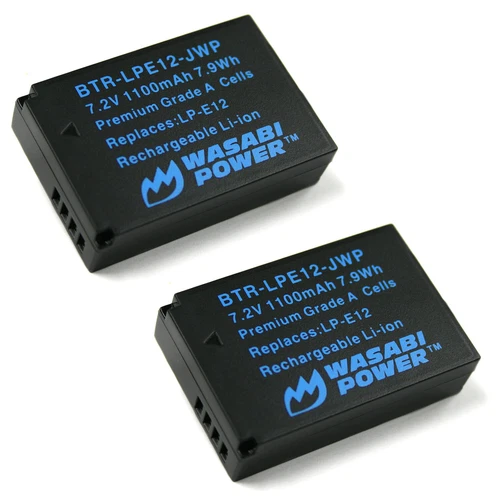 Wasabi Power Battery for Canon LP-E12 2-Pack
