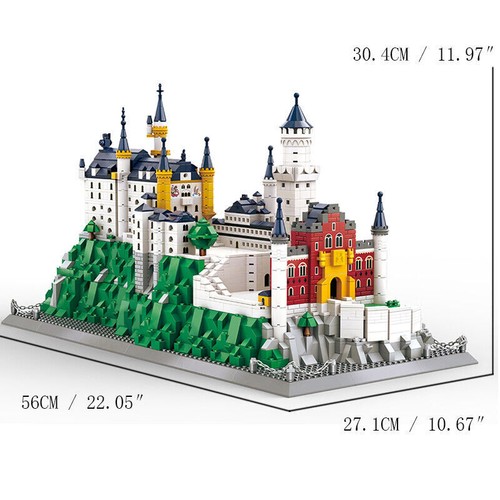 Neuschwanstein Castle MOC Building Blocks Set, 1969pcs European Model Puzzle Toy - Picture 2 of 3