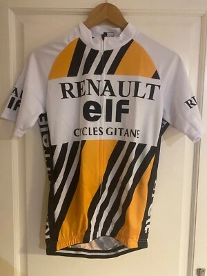 Maillot Cycling Jersey RENAULT ELF Gitane Replique Hinault Lemond Orange  1981 L - Photo 1/2