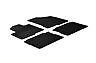 All Weather Rubber Floor Mats {fits 2007-2012 Hyundai Santa Fe} - 4 Pc - Black - Picture 1 of 1