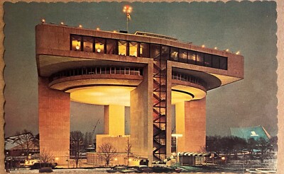 New York Worlds Fair 1964-1965 Heliport Port of New York Exhibit Postcard
