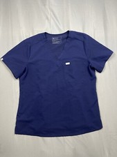 FIGS Scrub Top Mens Extra Large Blue Navy Medical Technical Collection V Neck