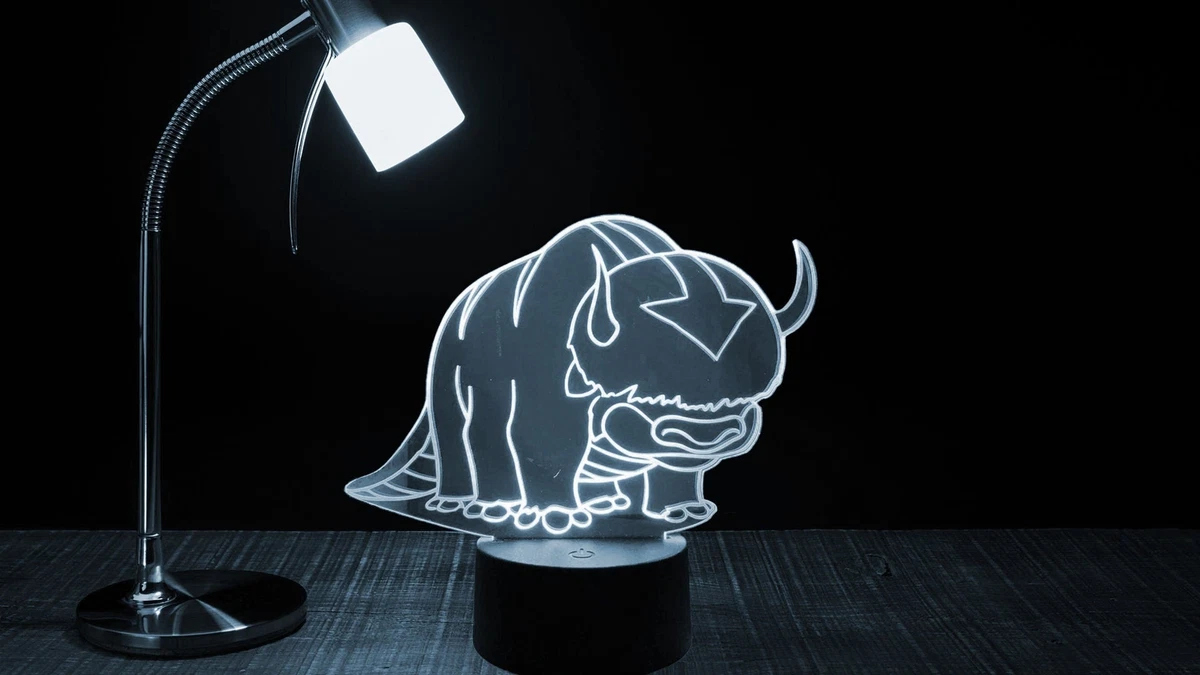 Appa Avatar The Last Airbender Figure Led Night Light for Kids Bedroom Decor Th