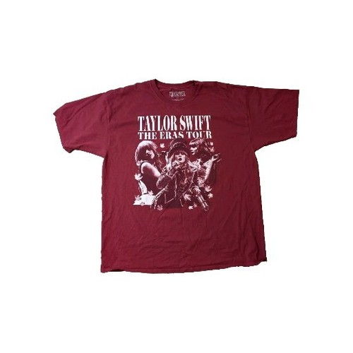 Taylor Swift 2023 The Eras Tour weinrot T-Shirt offizielles Konzert Merchandise 3XL