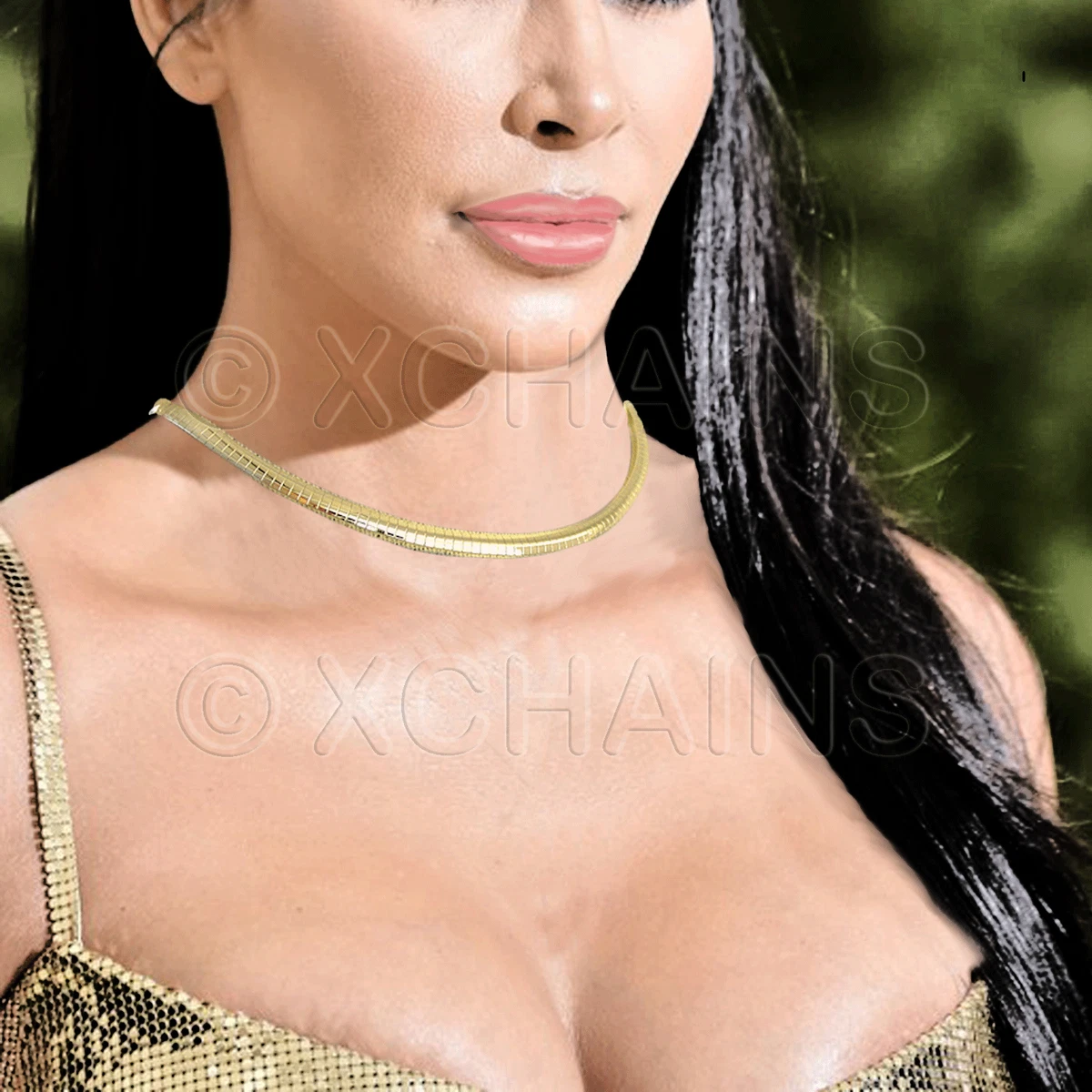 Omega choker necklace deals
