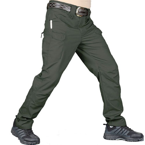 Men's Work Cargo Pants Tactical Combat Pants Outdoor Hiking Waterproof Trousers - Afbeelding 34 van 34