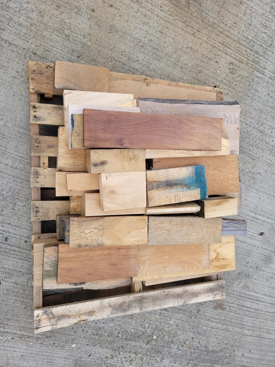 Hardwood Timber Offcuts Variety Pallet Load Free UK Mainland Delivery