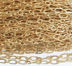 chain gold spool 100ft bulk plated short light