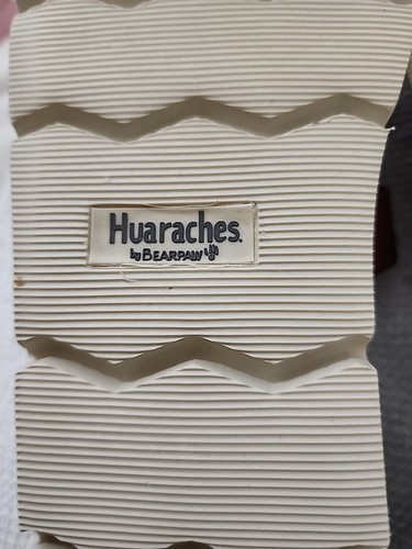 Sandali donna Huaraches Bearpaw neri in pelle intrecciata scarpe slide taglia 12 - Foto 12 di 15