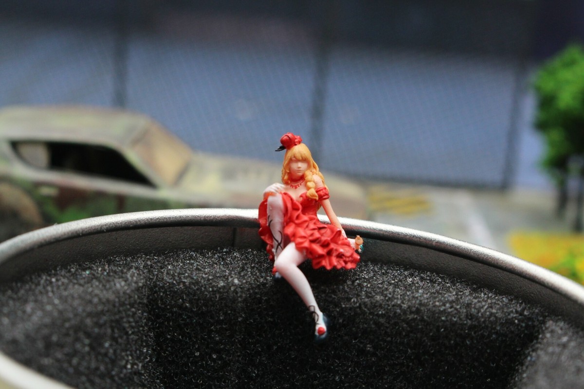 1/64 Figure Alice In Stile Lolita Stampa 3D | Miniatura Per Modellismo Auto 1:64