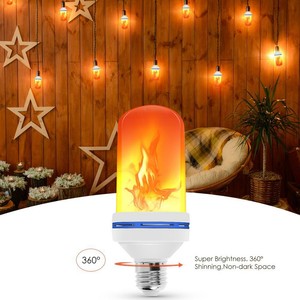 E27 99led Flame Effect Fire Light Bulb Flickering Emulation Lamp