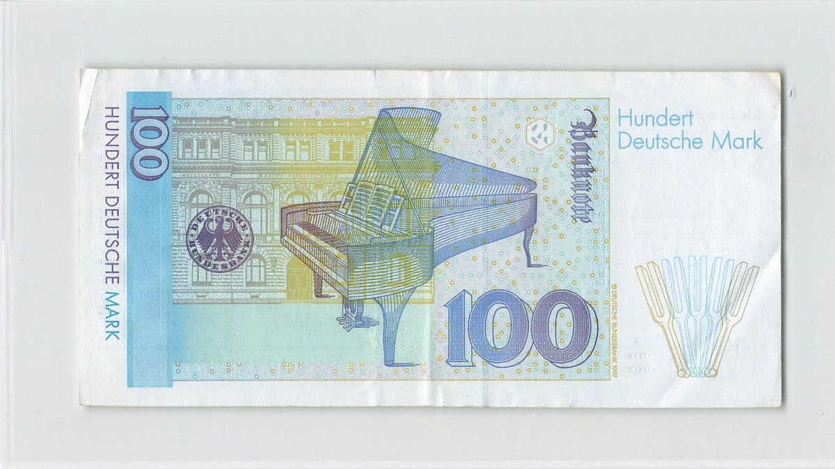 や*い様 100 Deutsche Mark 紙幣と銀貨 GERMANY 100 Deutsche Mark 1996, P-46 Prefix GL, Original EF/AU