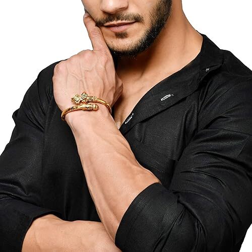 Saavan Special! Brazalete Brazalete Especializado Rudraksha Latón Kada Lord Shiva Nuevo - Imagen 64 de 81