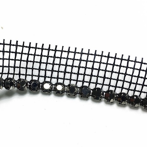 Borde de bandas de diamantes de imitación cortados a máquina SS20 por 1 yarda, RBD-1000 - Imagen 26 de 30