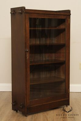 Antique Mission Oak Single Door Bookcase | eBay