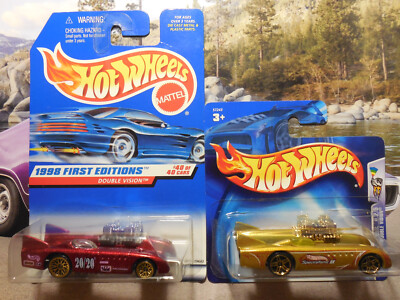 Hot Wheels DOUBLE VISION LOT 4 Treasure Hunt REAL RIDERS