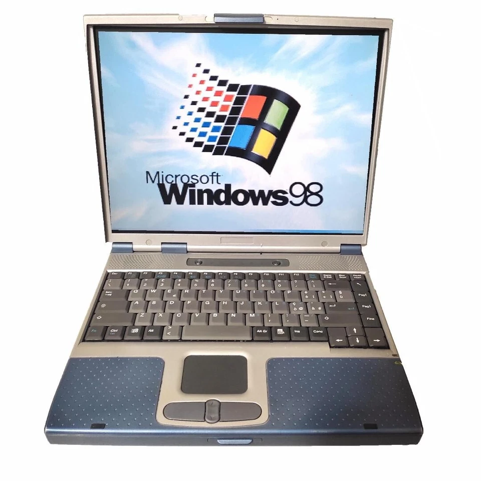 Portatile PC Computer Windows 98 Porta Seriale Incorporata floppy Tastiera 21050 - Immagine 2 di 4