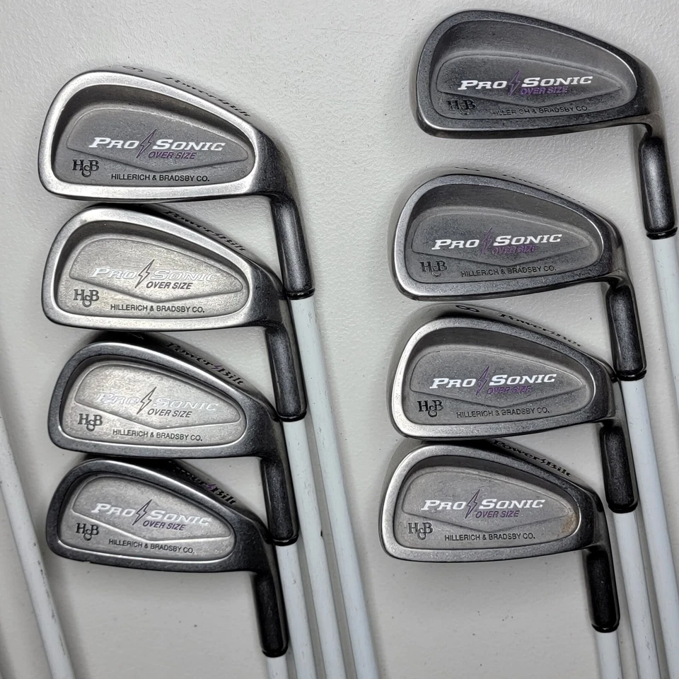 PowerBilt H&B Pro Sonic Oversize Iron Set 3-PW 3, 5 Woods RH L-Flex Graphite - Image 4 of 4