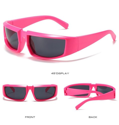 Punk Sonnenbrille kleines Gestell für Damen Herren Outdoor Sport Reiten winddicht Brille - Bild 18 von 18