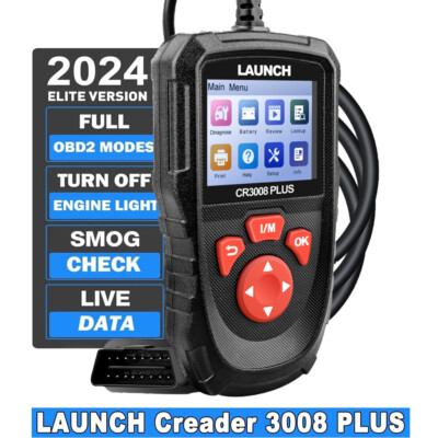 LAUNCH Creader 3008 PLUS OBD2 Scanner Diagnostic Scan Tool Battery Load Tester