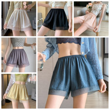 Shorts In Chiffon E Rete Per Donne, Pigiama, Intimo, Mutandine Safty