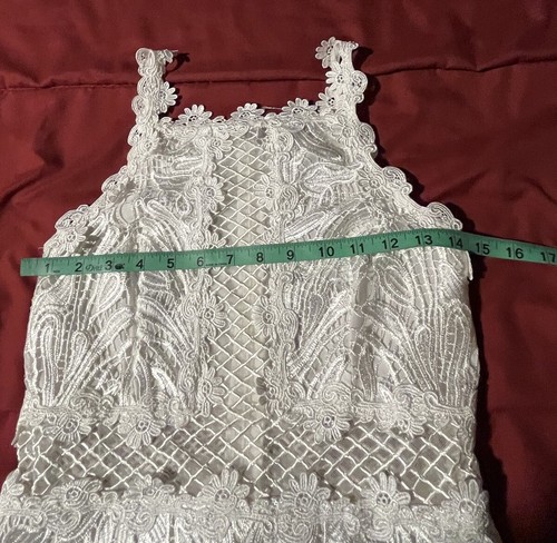 Topshop Women’s Size 4 White /Special Occasion Party Dress UK 8 - Picture 6 of 10