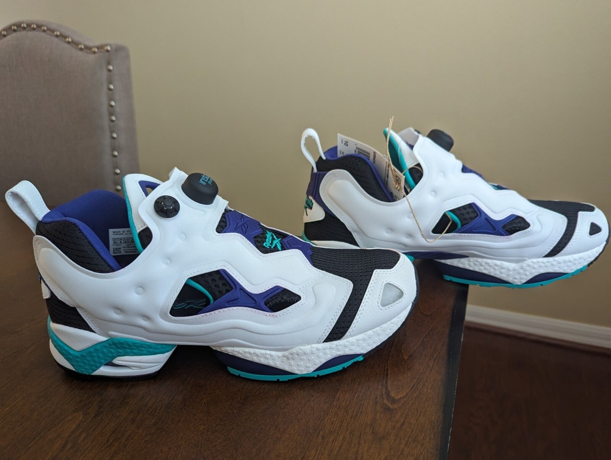 Reebok InstaPump Fury 95 Black Classic Teal [GX9431] Men size 10 