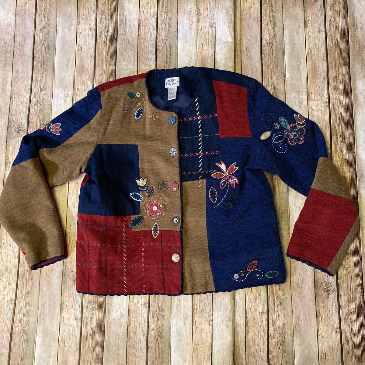 VINTAGE City Blues BY KORET ゴブラン ジャケット L Vintage Koret 