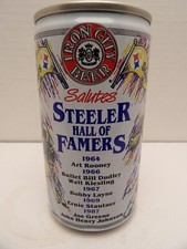 IRON CITY STEELER HALL OF FAME PITTSBURGH FOOTBALL BEER CAN #80-25 ART ROONEY