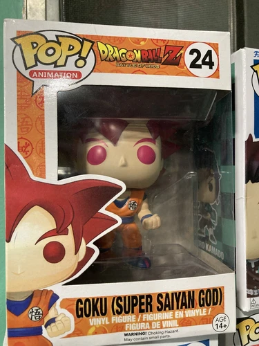 Funko Pop! Vinyl: Dragon Ball - Goku (Super Saiyan God) #24 Check pics