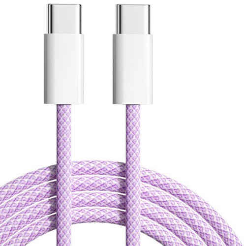 Type C to Type-C Cable PD 60W Fast Charger Braided Long USB C Leads For Samsung - Picture 4 of 16