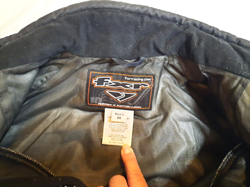 FXR Racing Men's Zipper Jacket Orange/Blue Black Zip out liner Backshift Size M - Picture 9 of 15