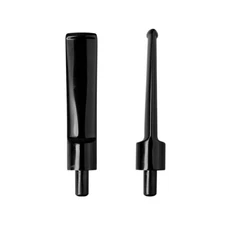2 Pcs Plastic Pipe Stem Taper Mouthpiece Replacement for Tobacco Pipe 3mm Filter